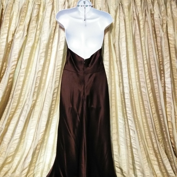 Size 8 Brown Sleeveless Dress Essentials by Allen Schwartz - Picture 6 of 8